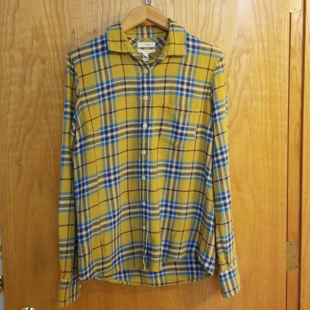J.Crew Flannel Plaid Boy Shirt Size 2